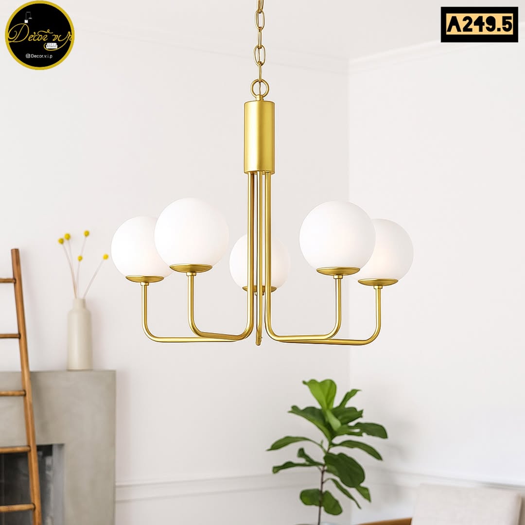 نمای دیگر لوستر حبابی مناسب پذیرایی و محل کار و اتاق خواب کد A249