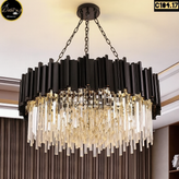 لوستر کریستالی مدرن ۱۳ شعله مناسب پذیرایی کد C103 دکور وی آی پی