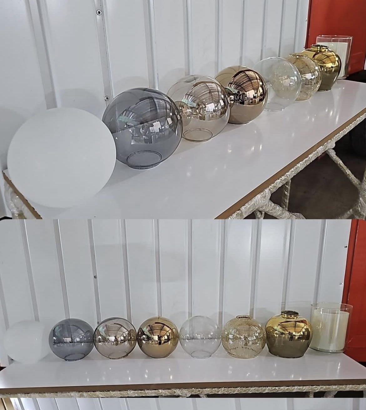 نمای دیگر لوستر حبابی مدرن ۴ شعله کد k130.4