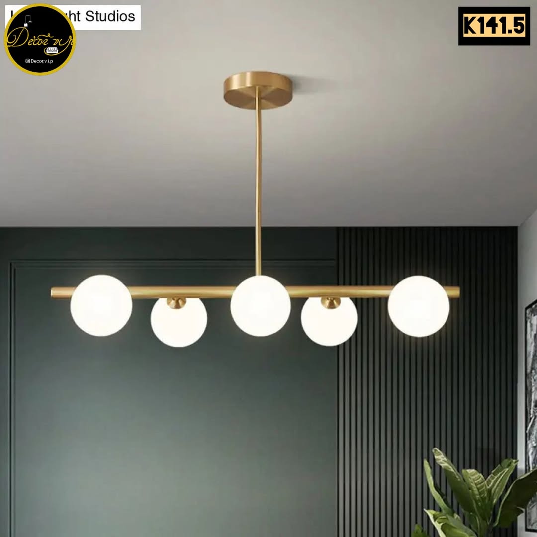 لوستر حبابی کانتری شیک و ساده ۵ شعله کد k141.5