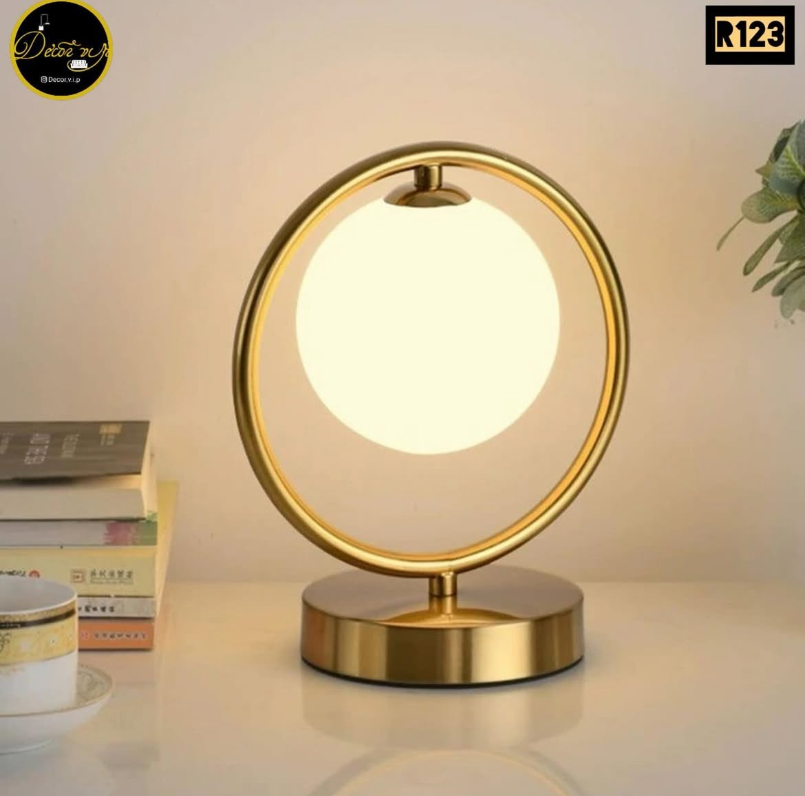 آباژور رومیزی حبابی کد R123