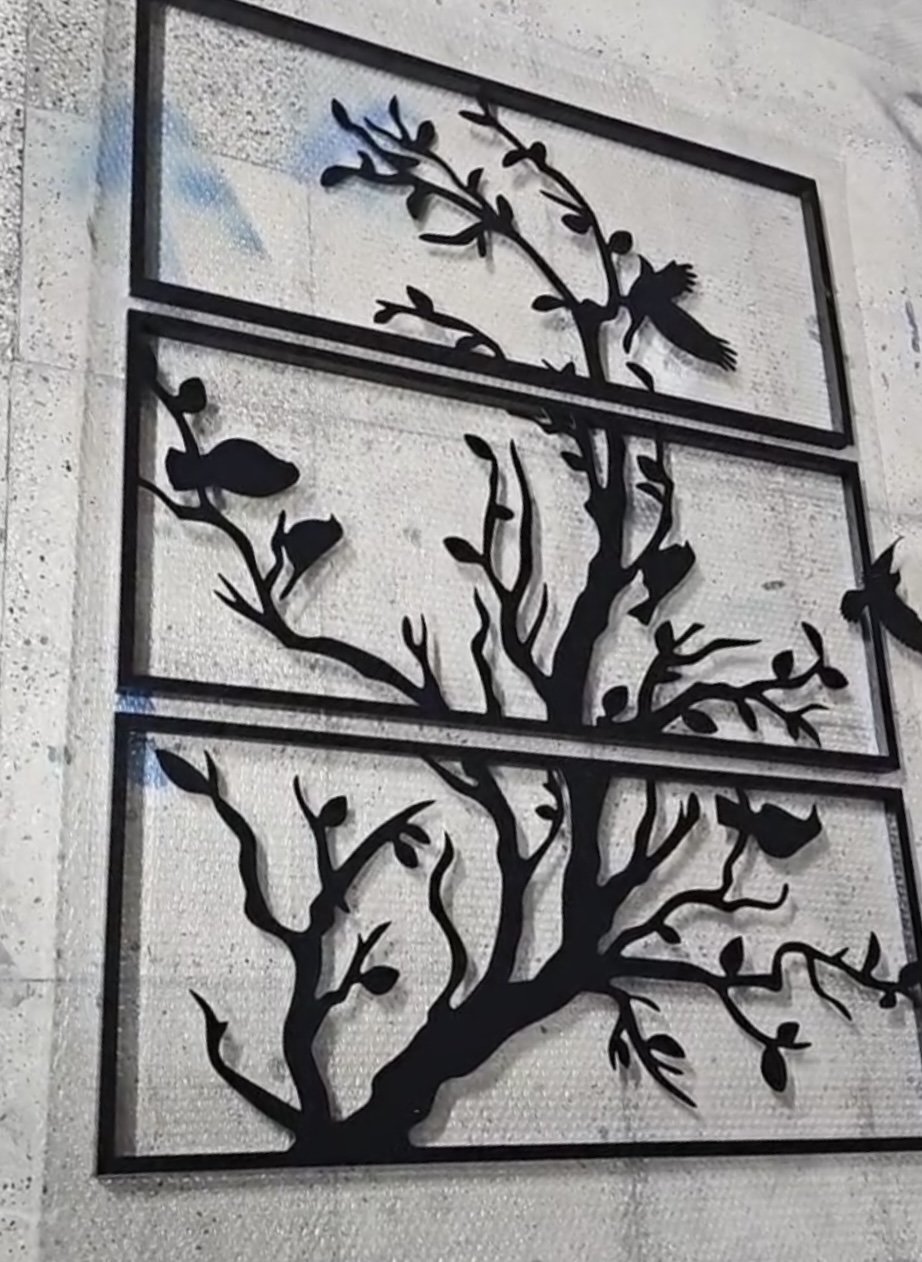 نمای دیگر تابلو۳ تیکه طرح شاخه