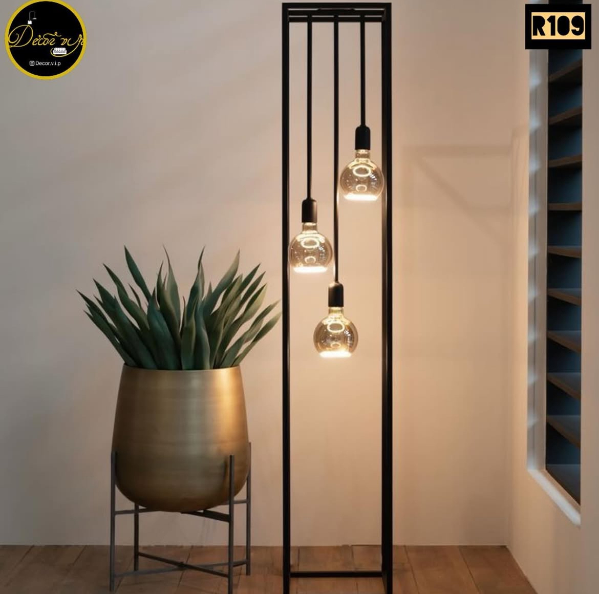 آباژور کنار سالنی طرح مدرن کد R109