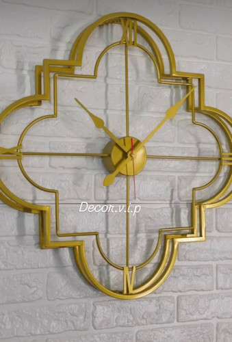 ساعت دیواری مدرن با موتور تایوانی آرام گرد کد H261 دکور وی آی پی