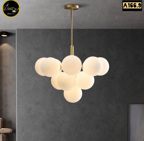 لوستر حبابی ۹ شعله مناسب برای پذیرایی اتاق خواب محل کار و آشپزخانه