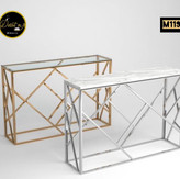 نمای دیگر میز کنسول فلزی دکوراتیو کد M115
