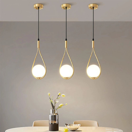 لوستر آویز تک شعله حبابی