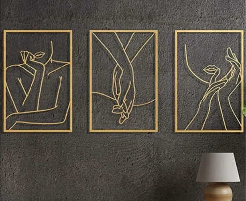 تابلو دکوراتیو سه تیکه با برش لیزری