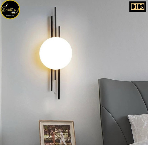 چراغ دیواری حبابی تک شعله