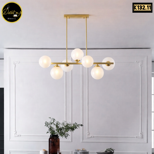 لوستر کانتری حبابی ۷ شعله