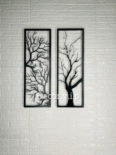 تابلو دیواری دوتیکه طرح شاخه
