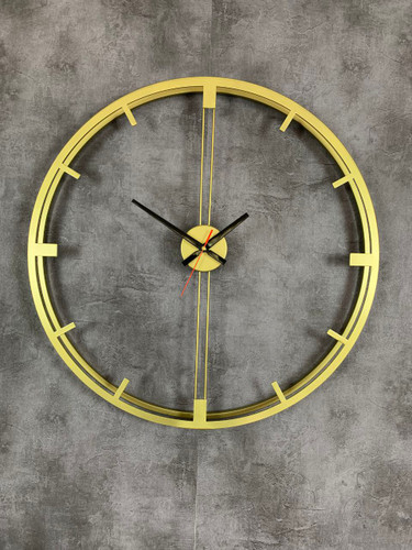 ساعت دیواری فلزی با موتور آرام گرد