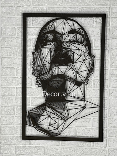 تابلو دکوراتیو چوبی طرح چهره