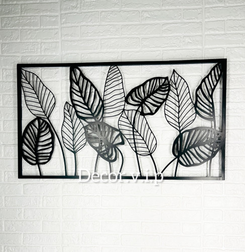 تابلو دیواری طرح برگ سایز ۶۰ در ۹۰